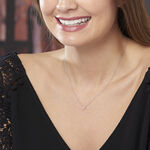 Collier Aphrodite Or Blanc Diamant - Colliers solitaires Femme | Marc Orian