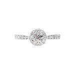 Bague Albane Or Blanc Diamant - Solitaires Femme | Marc Orian