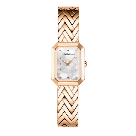 Montre Herbelin Octog&ocirc;ne Nacre Blanche - Montres &eacute;tanches Femme | Marc Orian