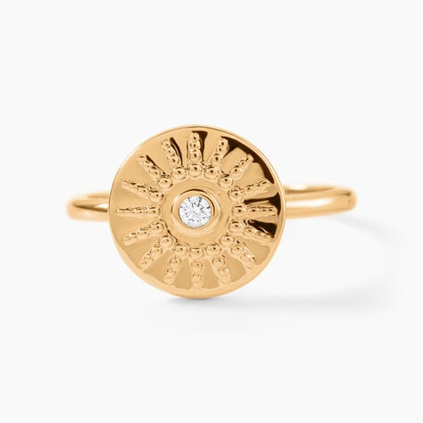 Bague Artea Plaqu&eacute; Or Jaune Oxyde De Zirconium - Bijoux fantaisie Femme | Marc Orian