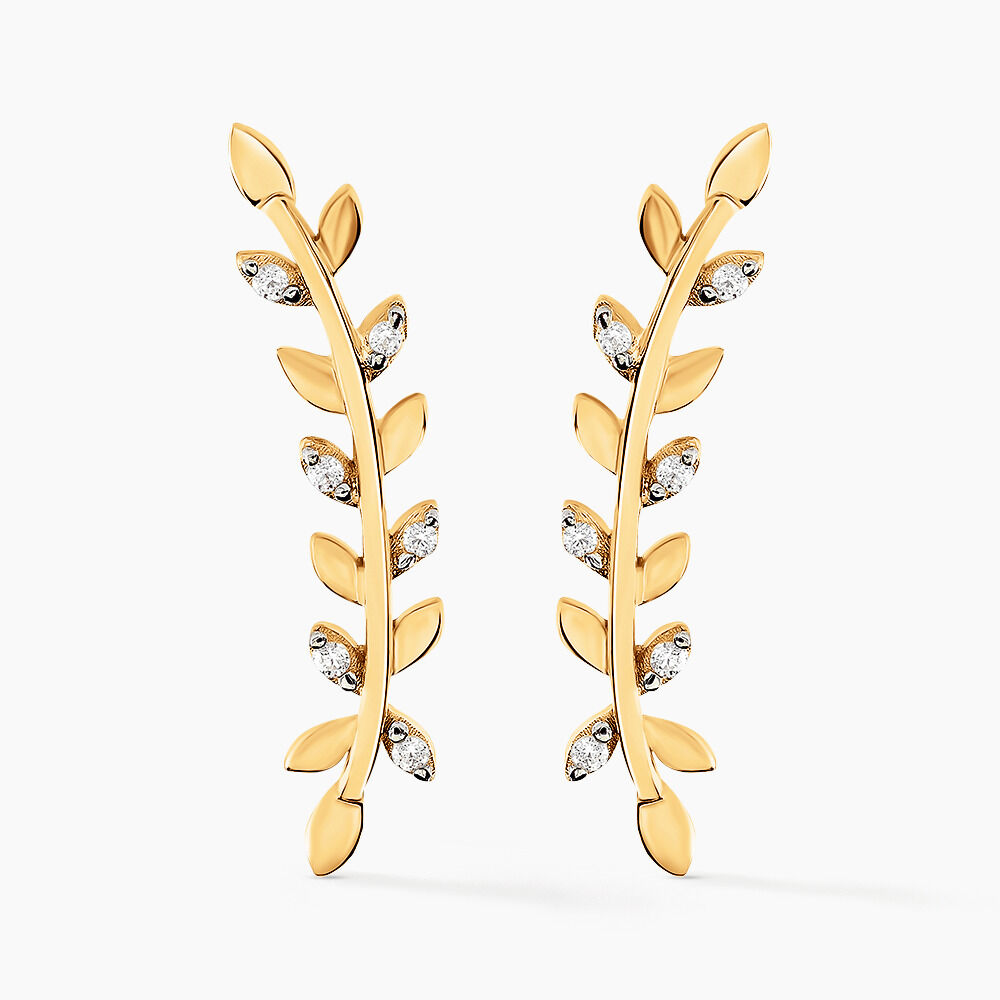 Bijoux D'oreilles Eloiza Or Jaune Oxyde De Zirconium - Piercings d'oreilles Femme | Marc Orian