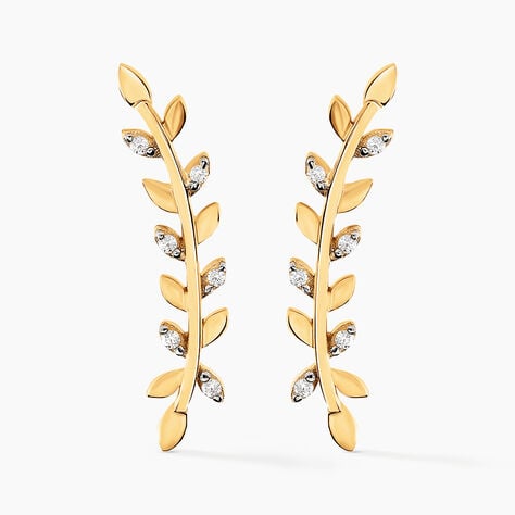 Bijoux D'oreilles Eloiza Or Jaune Oxyde De Zirconium - Piercings d'oreilles Femme | Marc Orian