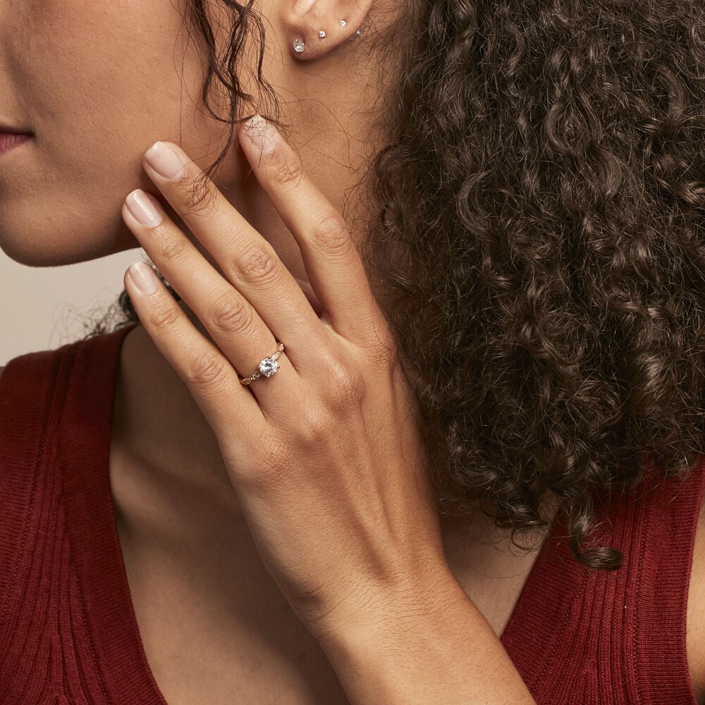 Bague Plaqué Or Kurt Oxydes De Zirconium - Bijoux fantaisie Femme | Marc Orian