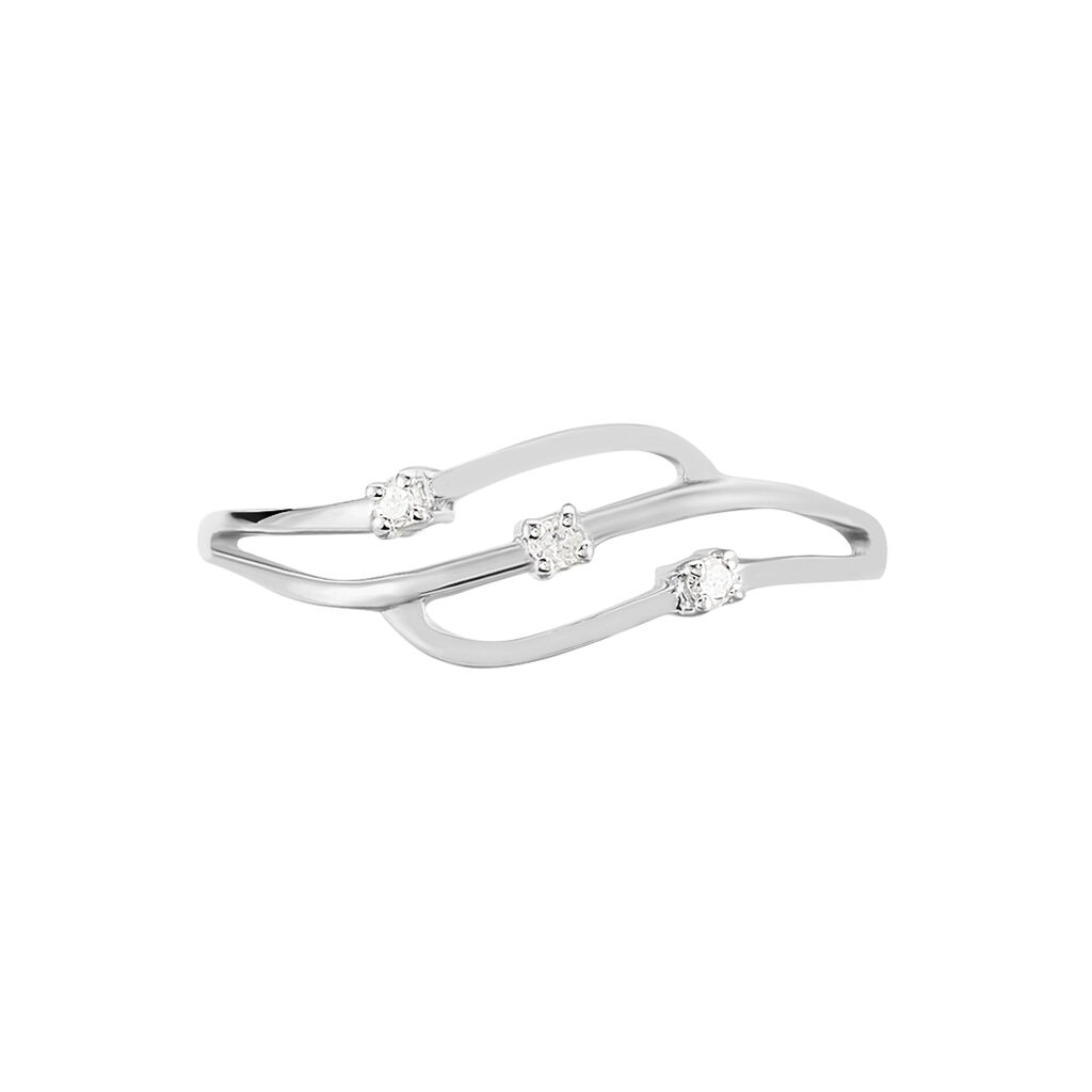 Bague Marnie Or Blanc Diamant - Bagues fiançailles Femme | Marc Orian