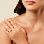 Bague Mahendra Or Jaune Am&eacute;thyste Oxyde De Zirconium - Bagues pierres fines Femme | Marc Orian