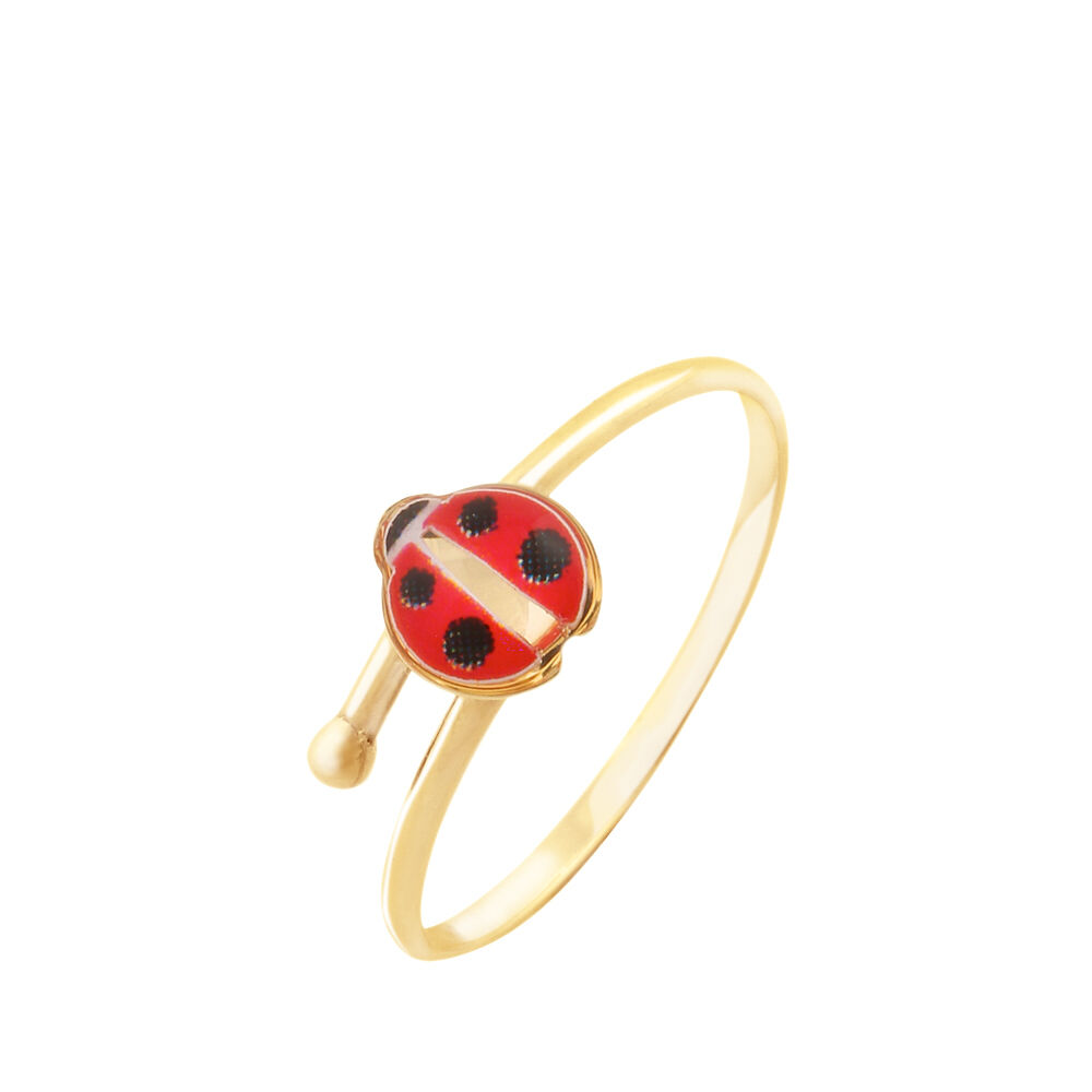 Bague Helidie Coccinelle Or Jaune - Bagues ajustables Enfant | Marc Orian