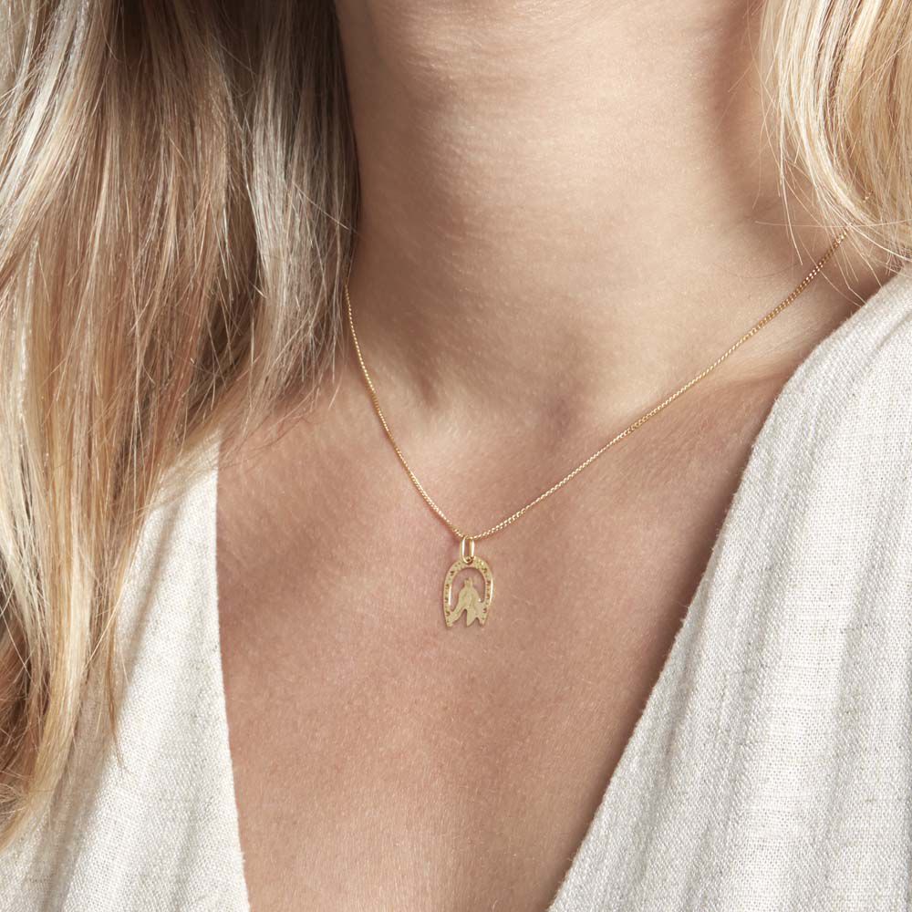 Pendentif Egide Fer A Cheval Or Jaune - Pendentifs Femme | Marc Orian