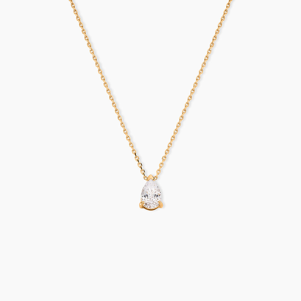 Collier Naellya Plaqu&eacute; Or Jaune Oxyde De Zirconium - Colliers avec pierres Femme | Marc Orian