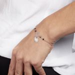 Bracelet Dream Catcher Argent Blanc Pierre De Synthese - Bracelets fantaisie Femme | Marc Orian