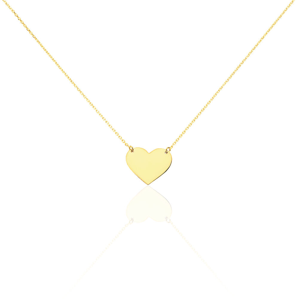 Collier Helenia Coeur Gravable Or Jaune - Bijoux personnalisés Enfant | Marc Orian
