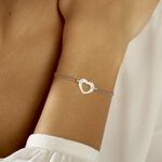 Bracelet Vivianne Argent Blanc Oxyde De Zirconium Et C&eacute;ramique - Bracelets fantaisie Femme | Marc Orian