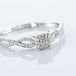 Bague Roseline Or Blanc Diamant - Parures de mariage Femme | Marc Orian