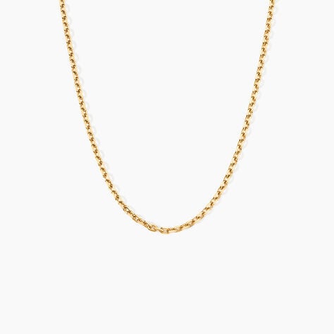 Cha&icirc;ne Igoa Maille For&ccedil;at Diamantee Or Jaune - Chaines Famille | Marc Orian