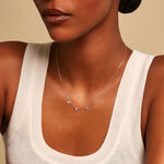 Collier Dion Argent Blanc Oxyde De Zirconium - Colliers avec pierres Femme | Marc Orian