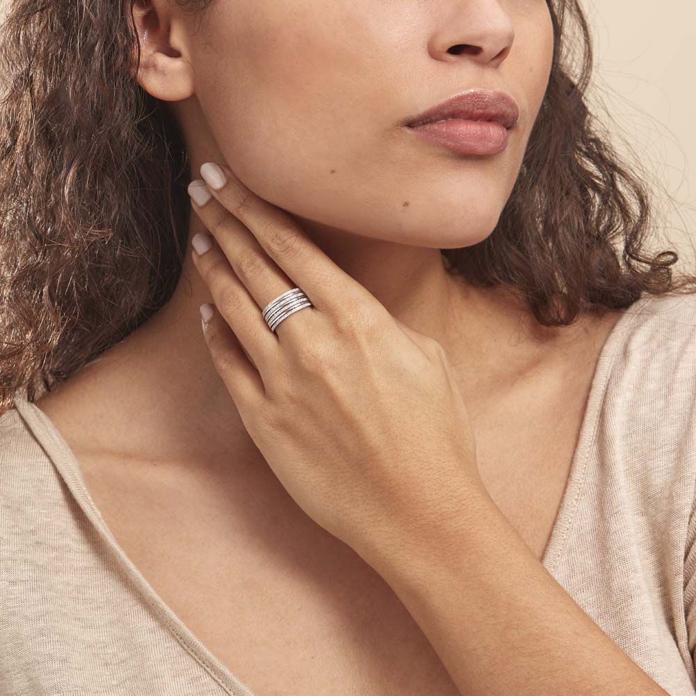 Bague Rayanna Or Blanc Diamant - Bagues pierres précieuses Femme | Marc Orian