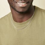 Cha&icirc;ne Clementine Argent Blanc - Colliers fantaisie Homme | Marc Orian