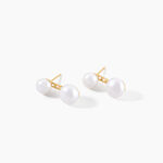 Bijoux D'oreilles Seona Or Jaune Perle De Culture - Piercings d'oreilles Femme | Marc Orian