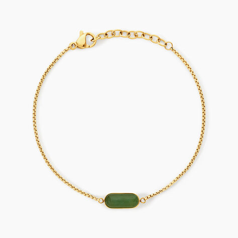 Bracelet Dannie Acier Jaune Aventurine - Bracelets cha&icirc;nes Femme | Marc Orian