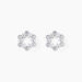 Boucles D'Oreilles Puces Sibylline Argent Blanc Oxyde De Zirconium - Puces Femme | Marc Orian