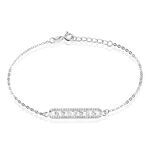 Bracelet Argent Blanc Soha Oxyde De Zirconium - Bracelets fantaisie Femme | Marc Orian