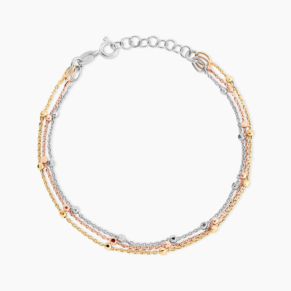 Bracelet Clorinthe Argent Tricolore - Bracelets fantaisie Femme | Marc Orian