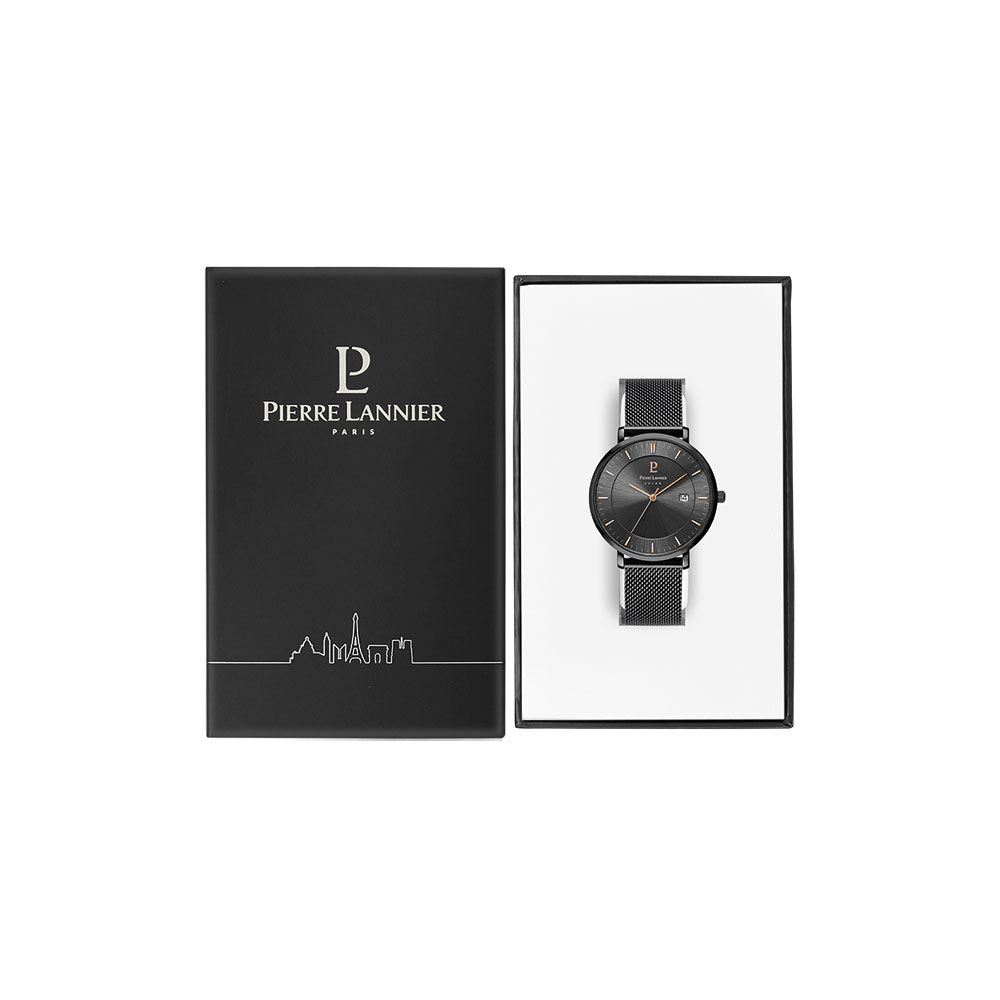 Montre Pierre Lannier Inti Noir - Montres classiques Homme | Marc Orian