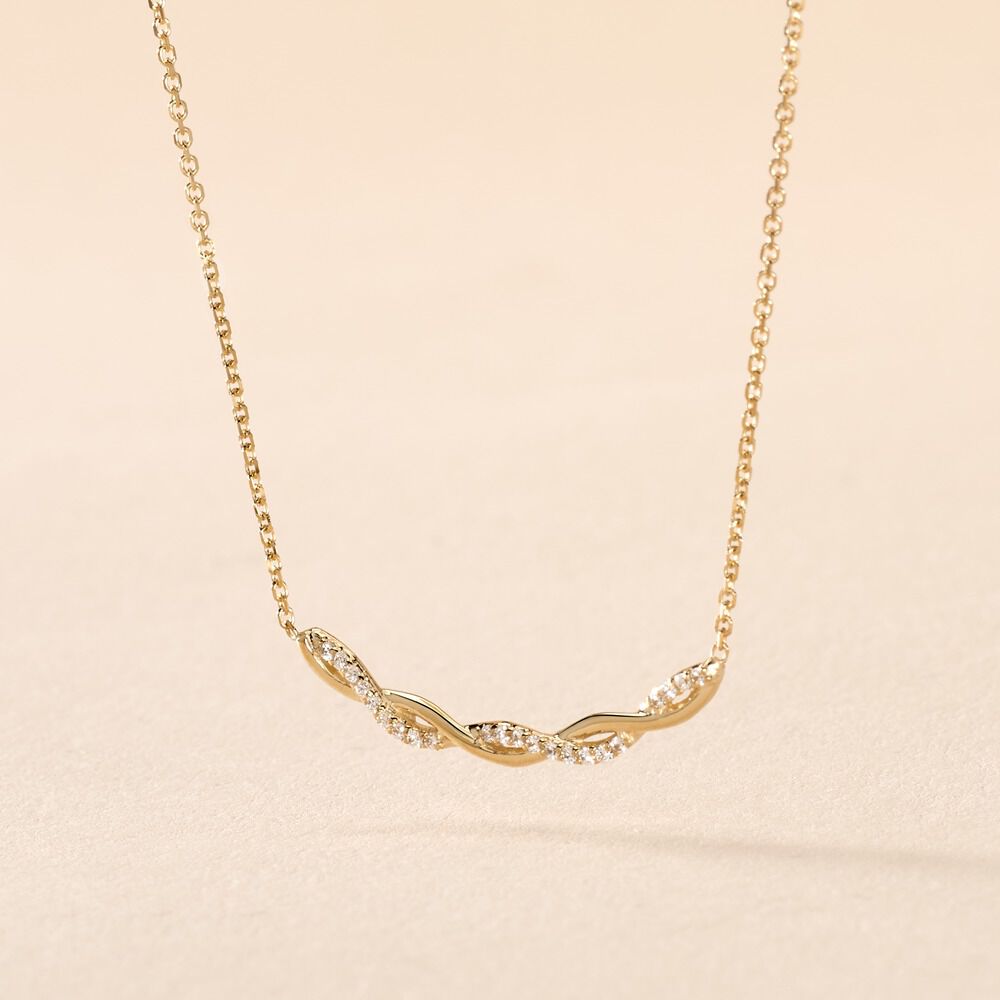 Collier Carolyne Or Jaune Oxyde De Zirconium - Colliers avec pierres Femme | Marc Orian