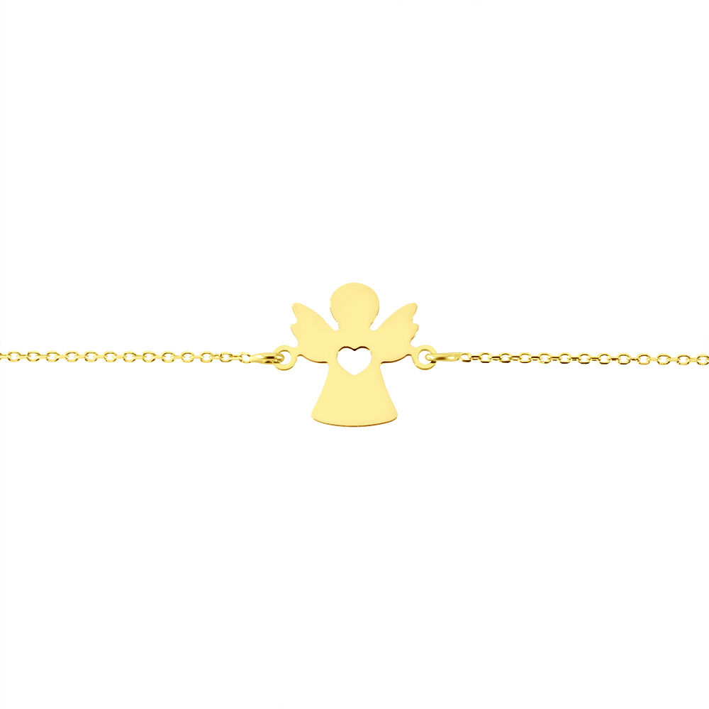 Bracelet Hallie Ange Et Coeur Or Jaune - Bracelets chaînes Enfant | Marc Orian