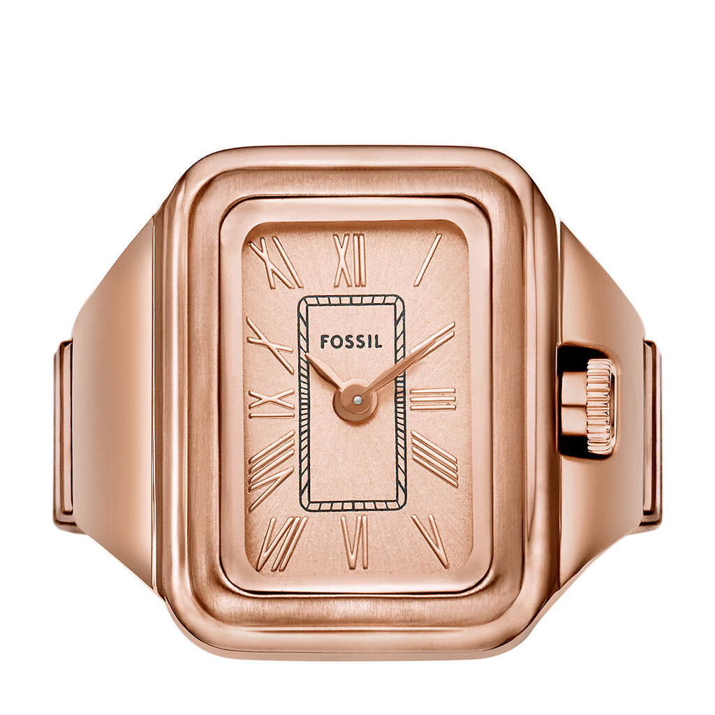 Montre Bague Fossil Raquel Watch Ring Rosé - Montres étanches Femme | Marc Orian