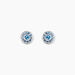 Boucles D'oreilles Puces Auxana Argent Blanc Oxyde De Zirconium - Puces Femme | Marc Orian