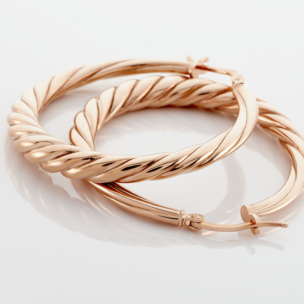 Cr&eacute;oles Asael Argent Rose - Cr&eacute;oles Femme | Marc Orian