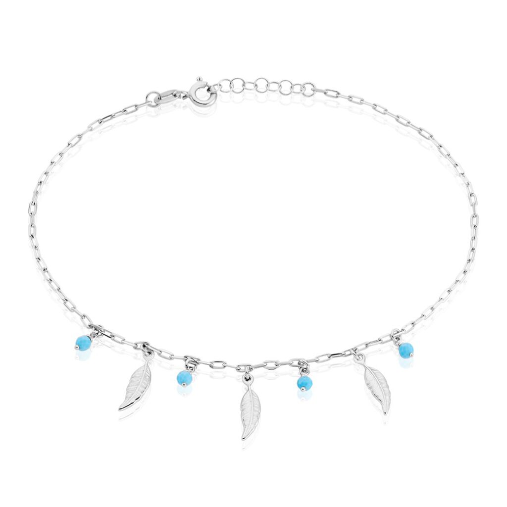 Chaîne De Cheville Luvinia Argent Blanc Topaze - Chaines de cheville Femme | Marc Orian