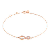 Bracelet Amita Argent Rose Oxyde De Zirconium