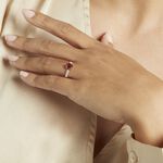 Bague Or Rose Monroe Rhodolite Oxydes De Zirconium - Bagues avec pierre Femme | Marc Orian