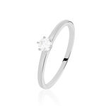 Bague Solitaire Natalia Or Blanc Diamant - Solitaires Femme | Marc Orian