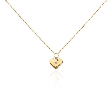 Collier Shima Plaque Or Jaune Oxyde De Zirconium - Colliers avec pierres Femme | Marc Orian