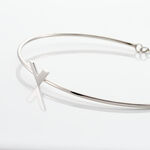 Jonc Argent Blanc  Veroniica - Bracelets joncs Femme | Marc Orian