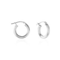 Créoles Maia Argent Blanc