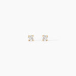 Boucles D'Oreilles Puces One Or Jaune Diamants - Boucles d'oreilles mariage Femme | Marc Orian