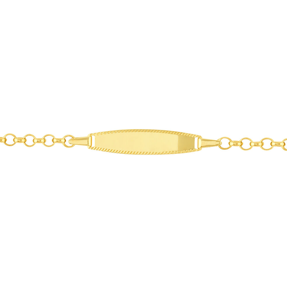 Bracelet Identité Marcel Maille Jaseron Or Jaune - Gourmettes Enfant | Marc Orian