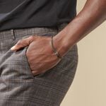 Bracelet Fabrice Acier Blanc - Bracelets cordons Homme | Marc Orian