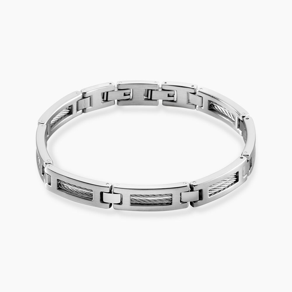 Bracelet Acier Blanc - Bracelets cha&icirc;nes Homme | Marc Orian