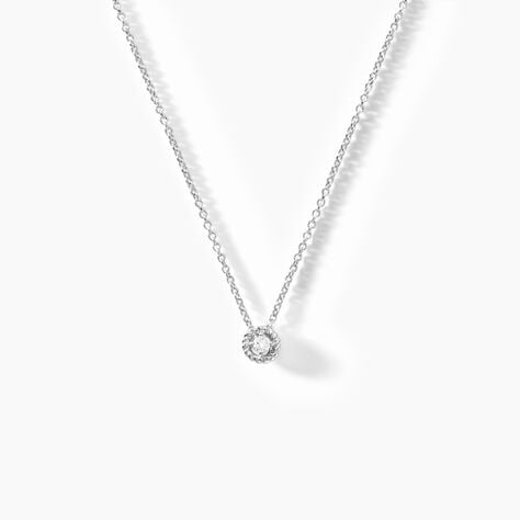 Collier Morissette Argent Blanc Diamant Synthétique - Colliers avec pierres Femme | Marc Orian