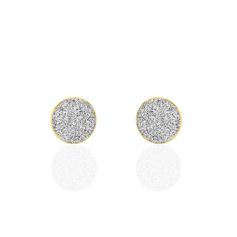 Boucles D'oreilles Puces Eryne Or Jaune - Puces Femme | Marc Orian