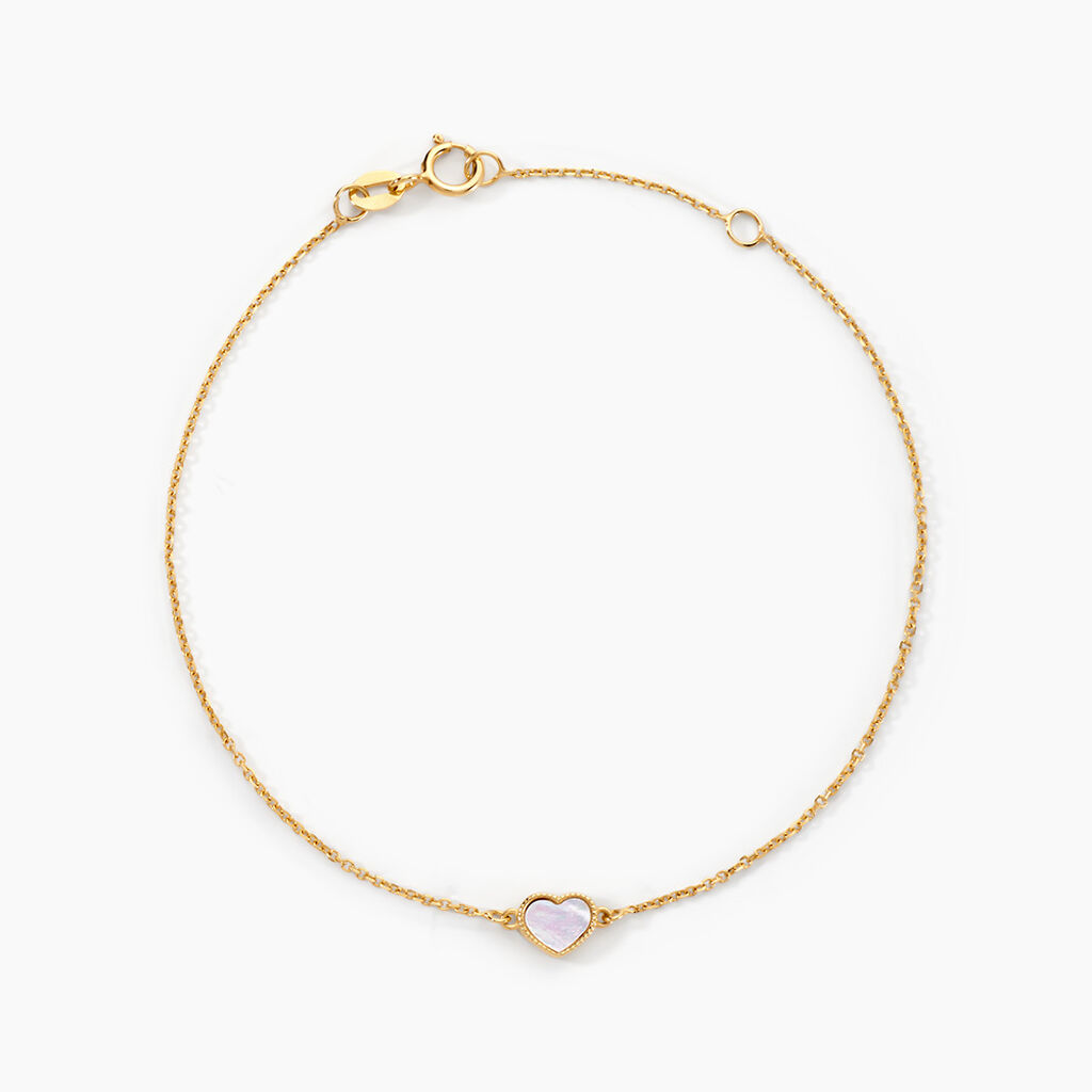 Bracelet L'amour Coloré Or Jaune Nacre - Bracelets chaînes Femme | Marc Orian