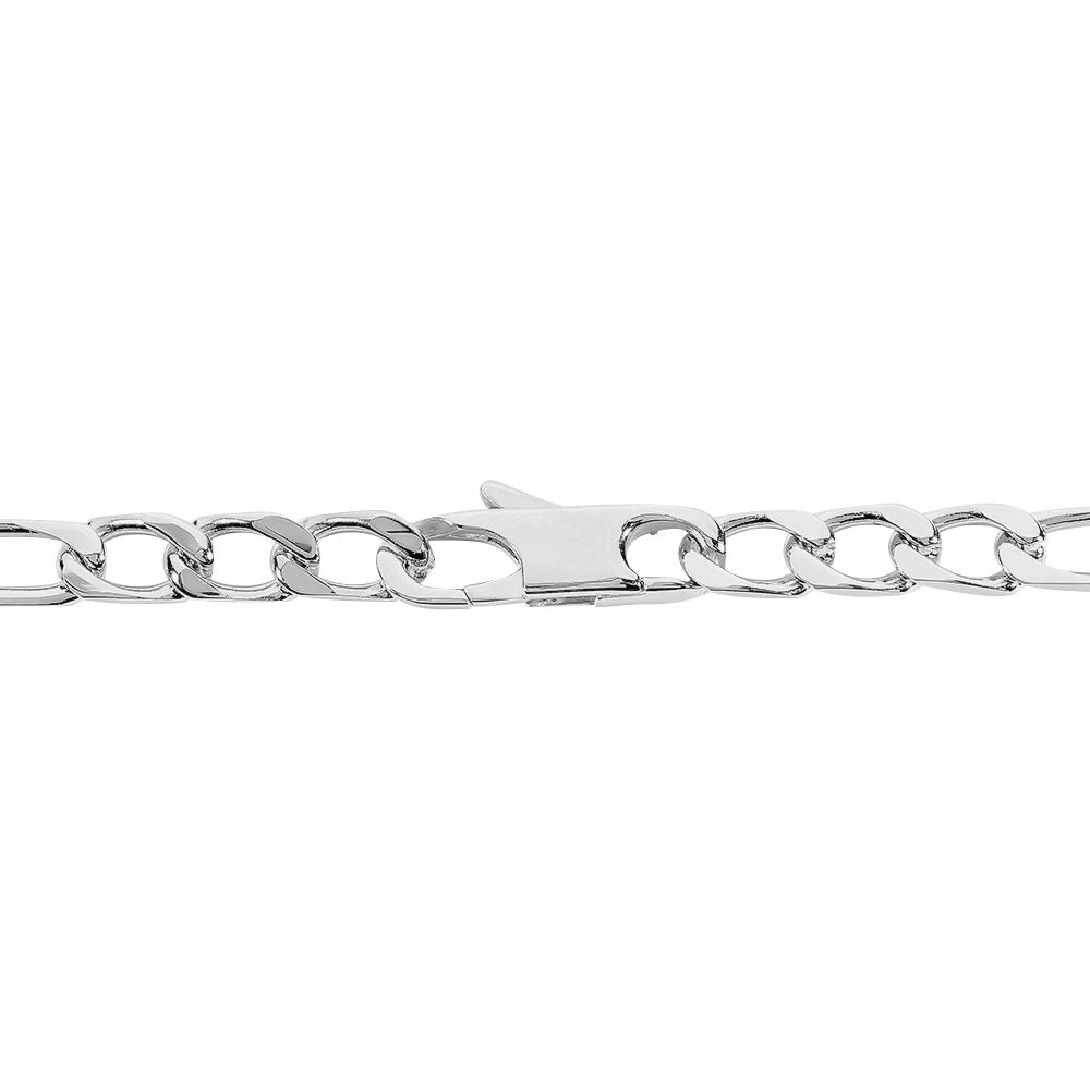 Bracelet Identit&eacute; Vivian Argent Blanc - Gourmettes Femme | Marc Orian