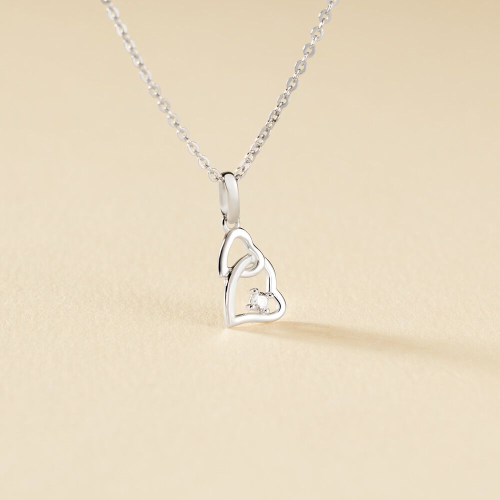 Collier Roma Argent Blanc Oxyde De Zirconium - Colliers avec pierres Femme | Marc Orian