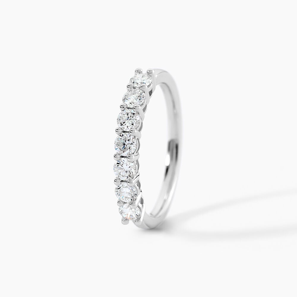Alliance 2150 Or Blanc Diamant - Alliances duo Femme | Marc Orian