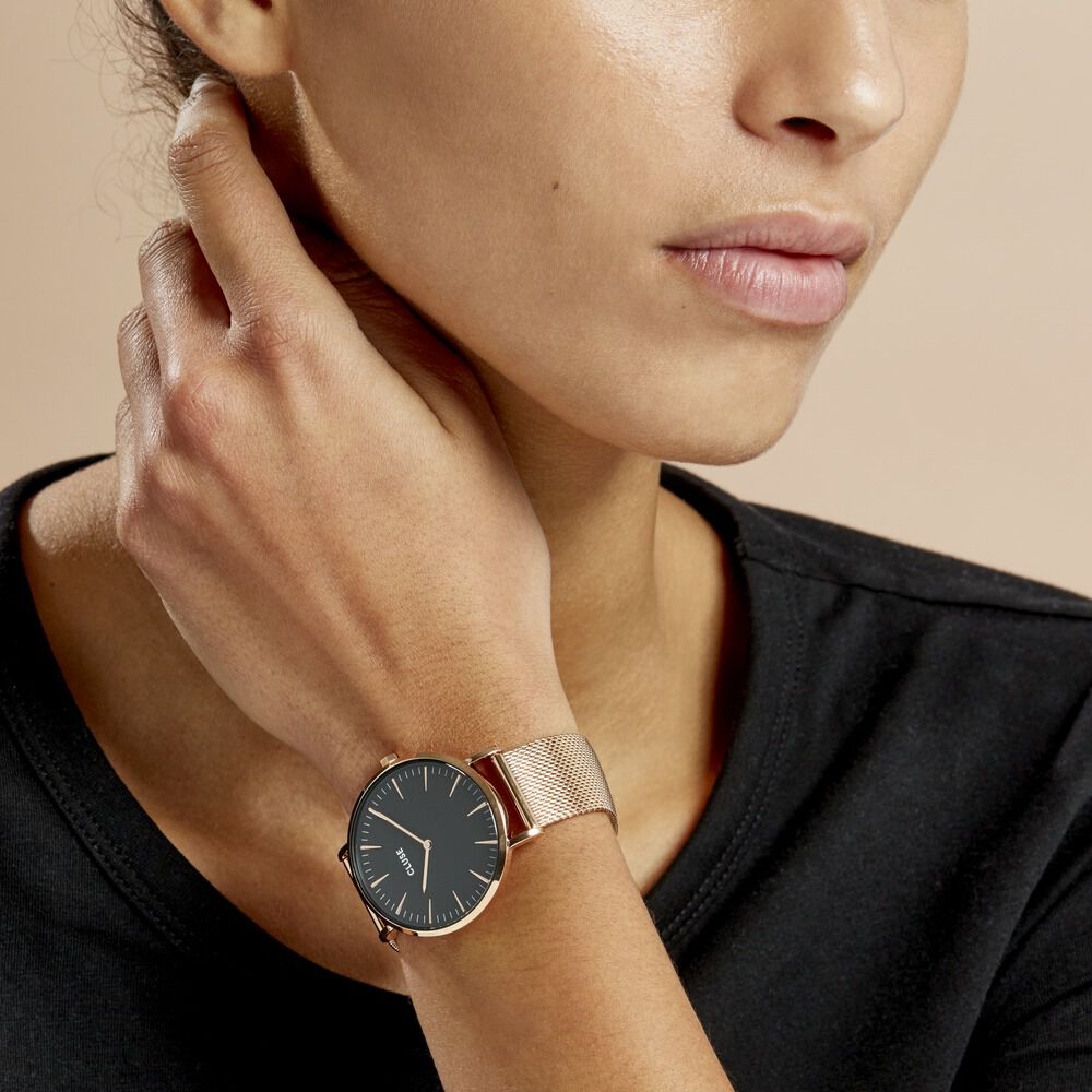 Montre Cluse Boho Chic Noir - HIMFRQN2720 • Marc Orian | Bijouterie en ligne