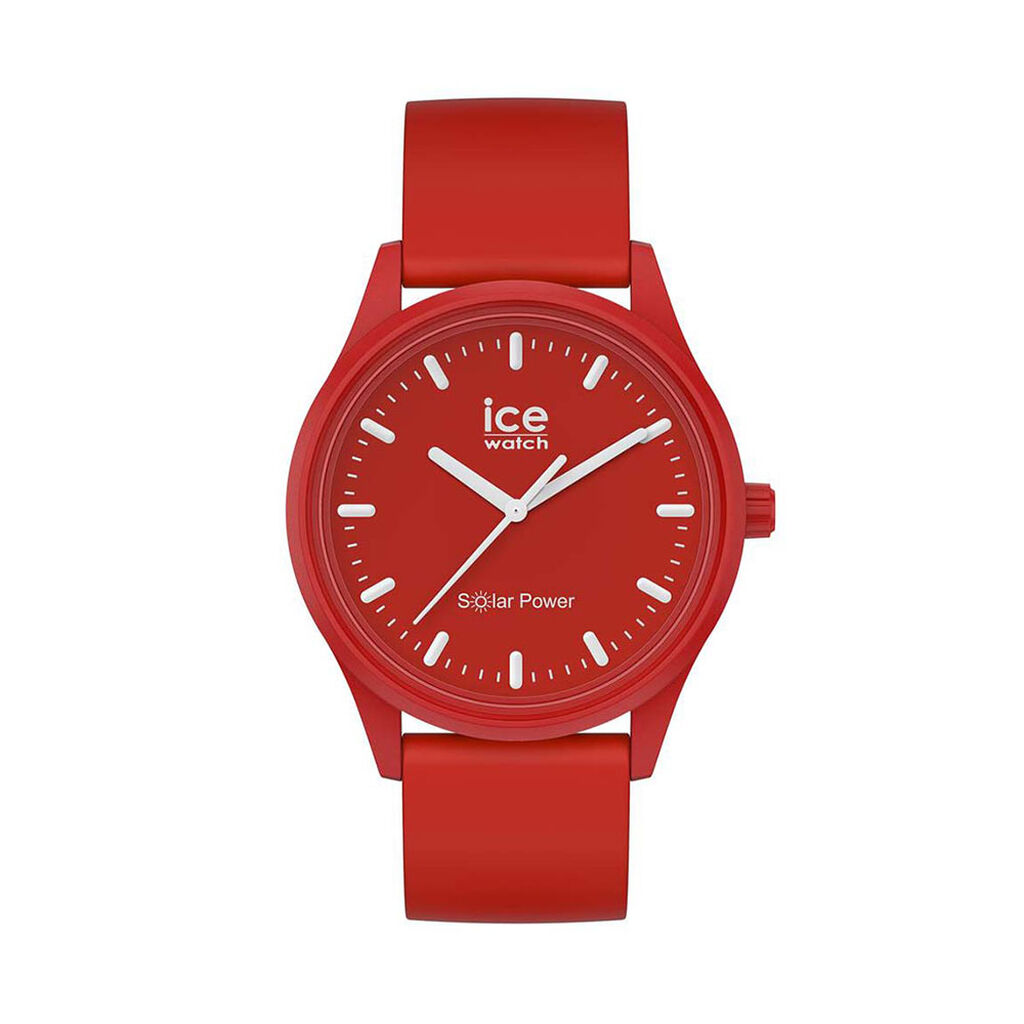 Montre Ice Watch Solar Power Rouge - Montres étanches Famille | Marc Orian